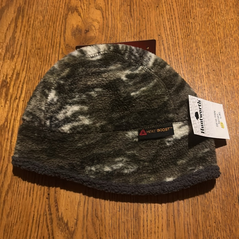 Huntworth Men's Berber Fleece Beanie, Tarnen Camo, NWT